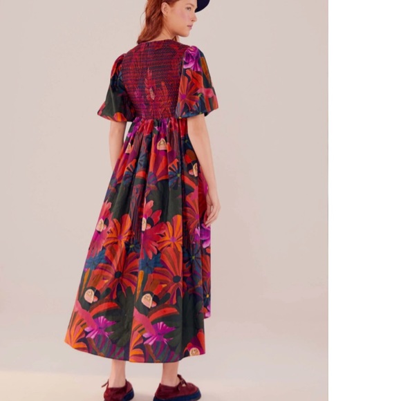 FARM Rio Multicolor Floral Midi Dress - Picture 2 of 4